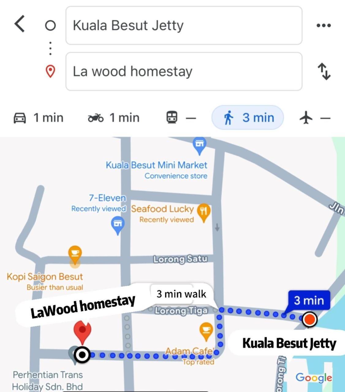 La Wood Homestay Kampung Kuala Besut Exterior foto